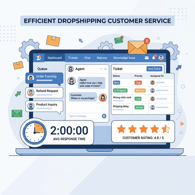 Dropshipping Customer Service: Cut Support Time to 2 Hours/Day (2026)